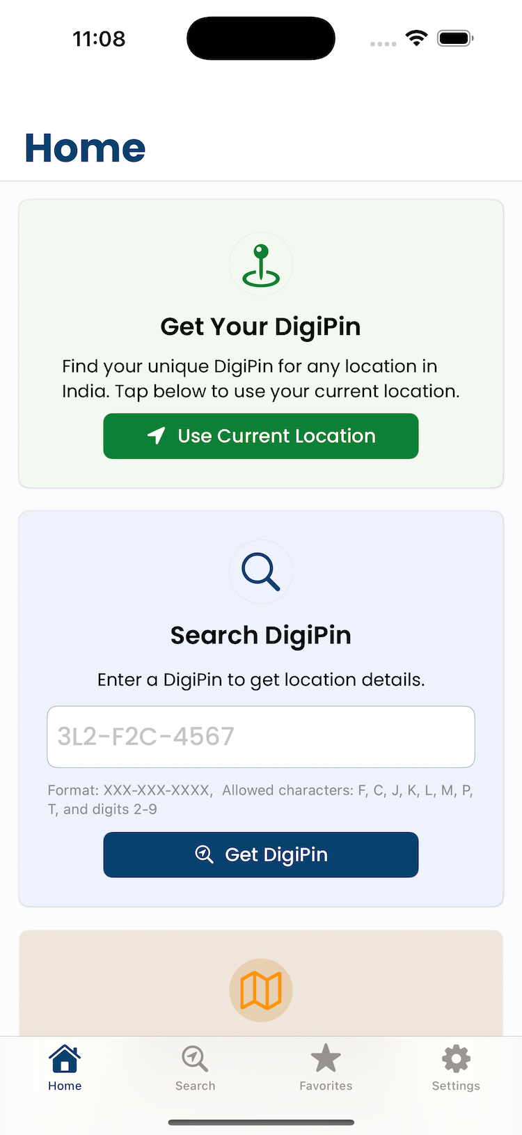Digipin India App Screenshot